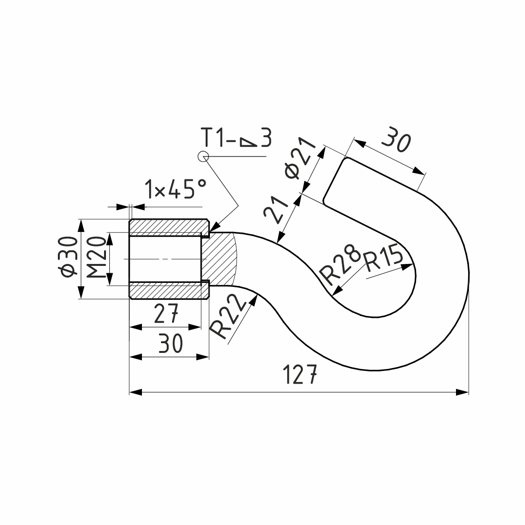Гайка крюкообразная (PD 20)