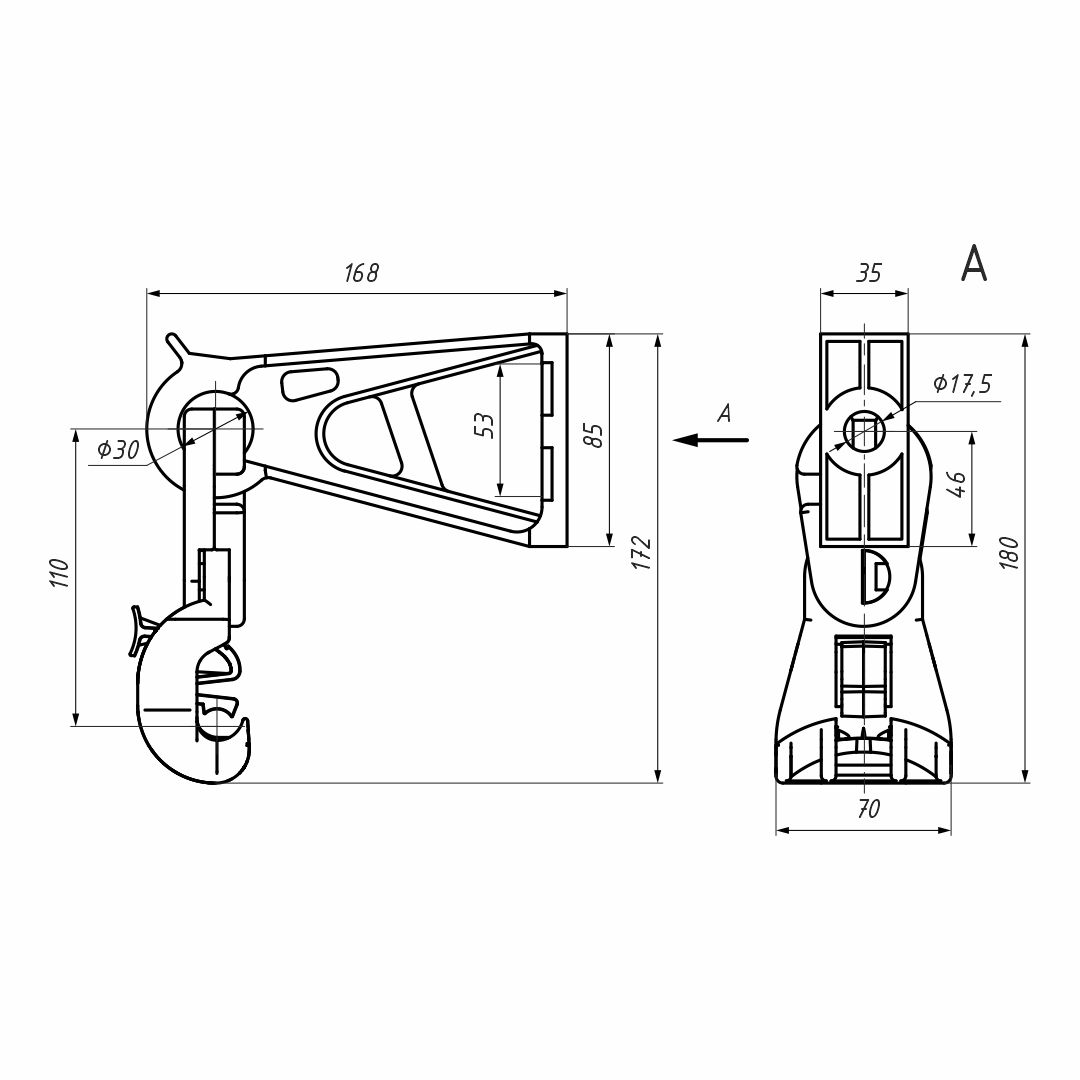 Комплект промежуточной подвески (ES 54-14 P)