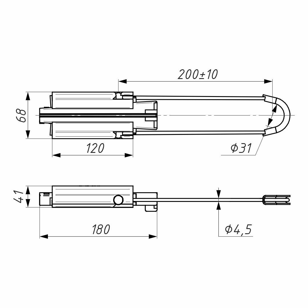 Зажим анкерный (DN 120)