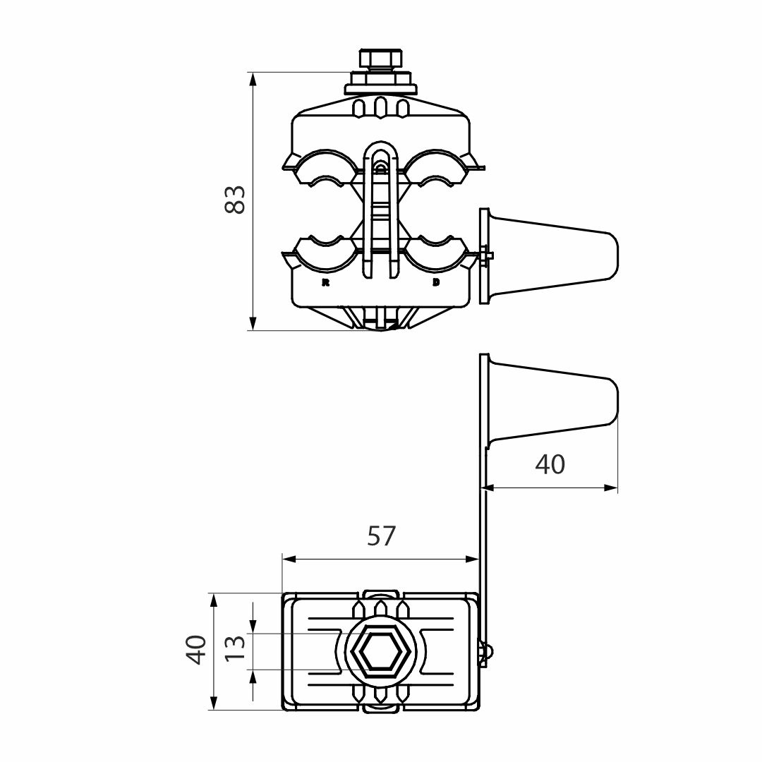 Ответвительный зажим (N 70)