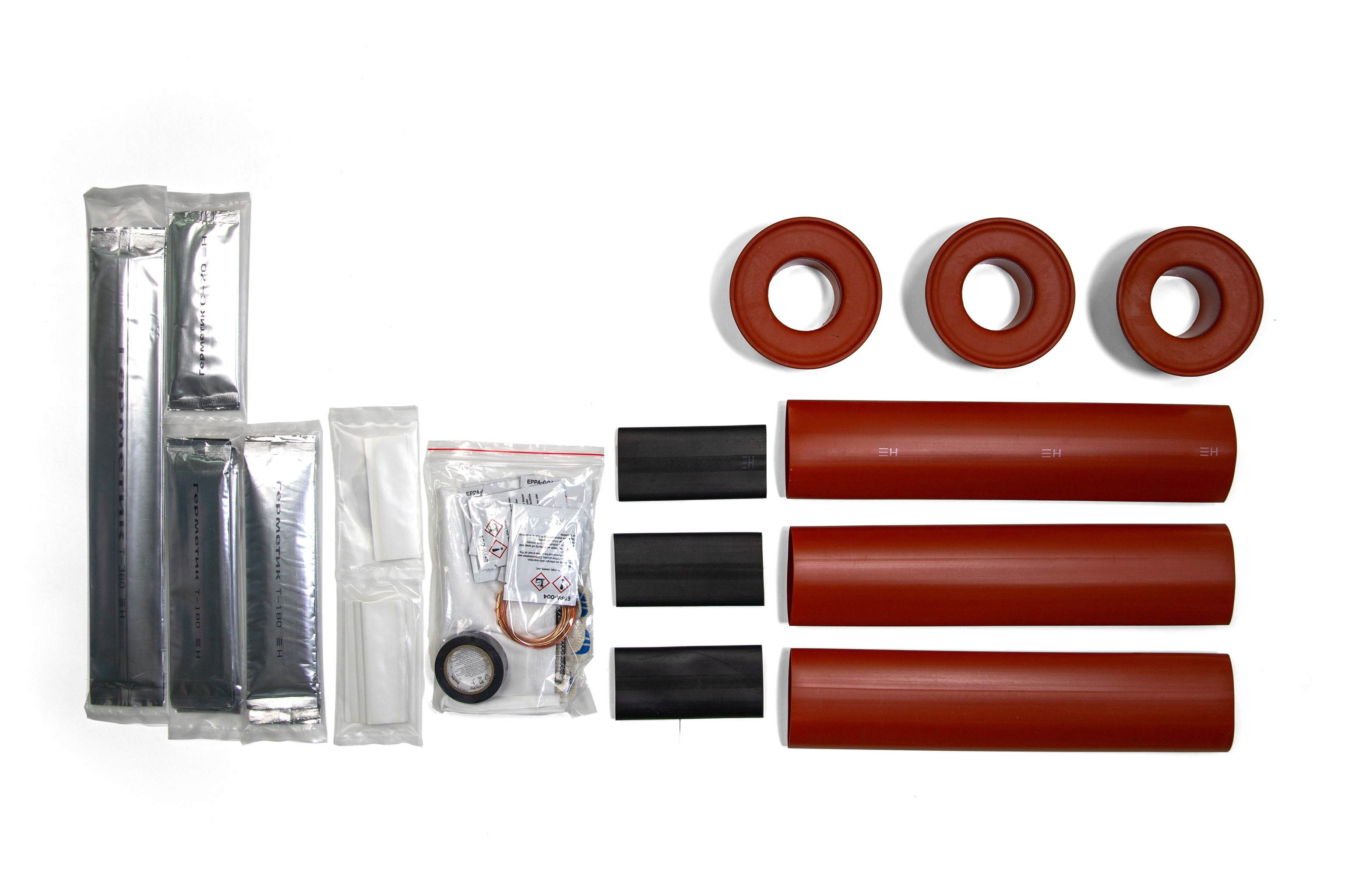 Муфта концевая HT2-12/1x70-120 (1ПКНт-10-70-120-БН) к-т на 3 фазы ≡Н