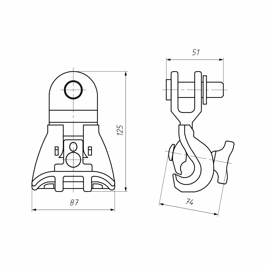 Зажим поддерживающий (PSM 25-150)