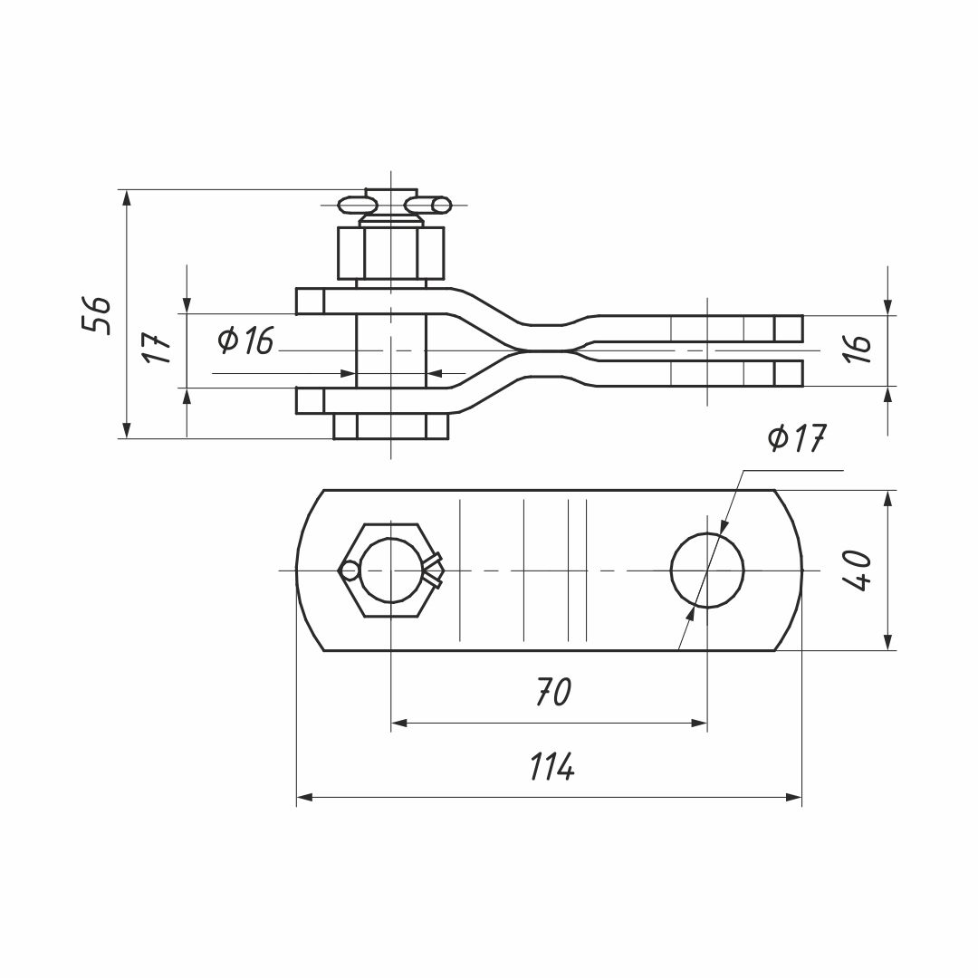 Звено промежуточное трехлапчатое (ПРТ-7-1)