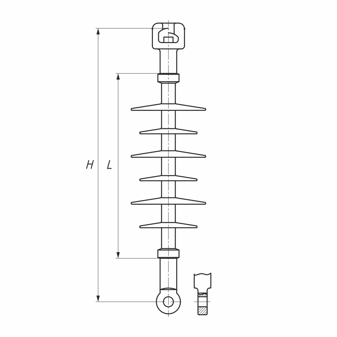 Полимерный изолятор (SML 70/20-IV ГС)