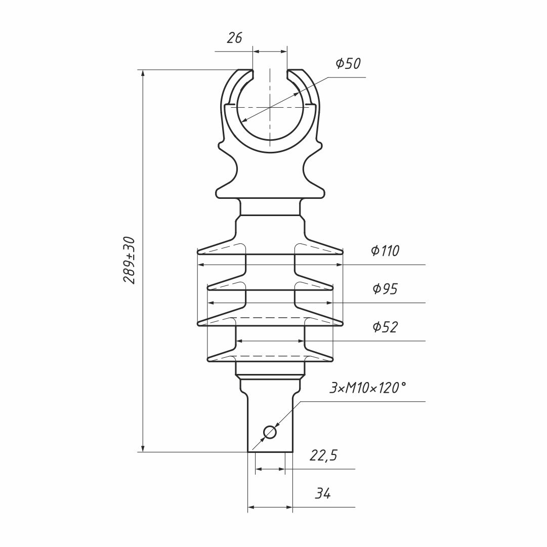 Изолятор ШСК 12,5-20-А2-II УХЛ1