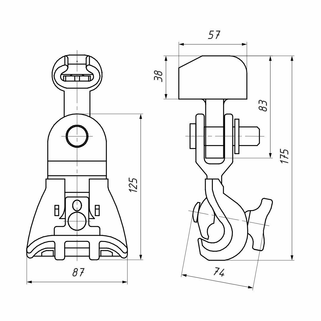 Зажим поддерживающий (PSM 25-150S)